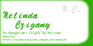 melinda czigany business card